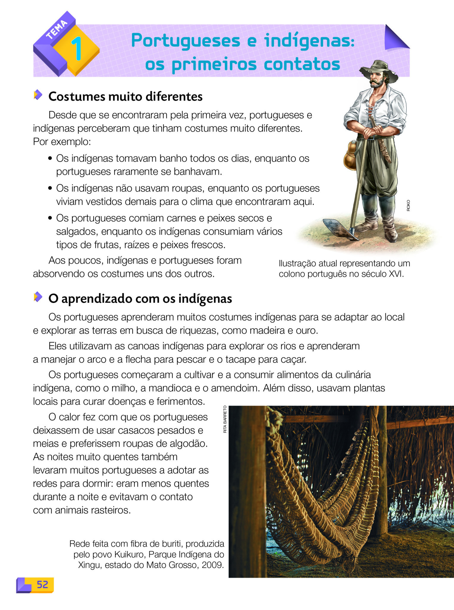 Texto “Portugueses e indígenas: os primeiros contatos” - Aprender a ...