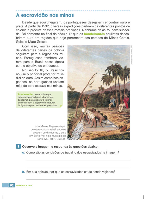 Texto “A escravidão nas minas” - Aprender a Estudar Textos